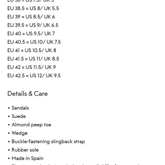 Stuart Weitzman black suede slingback wedge sandals size 39.5 - Picture 2 of 5